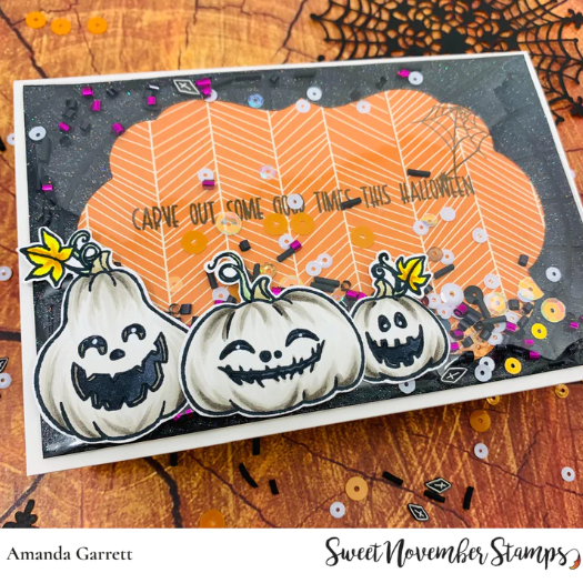 Sweet November Stamps Carve Out Some Fun Clear Stamp Set snshlco22 halloween