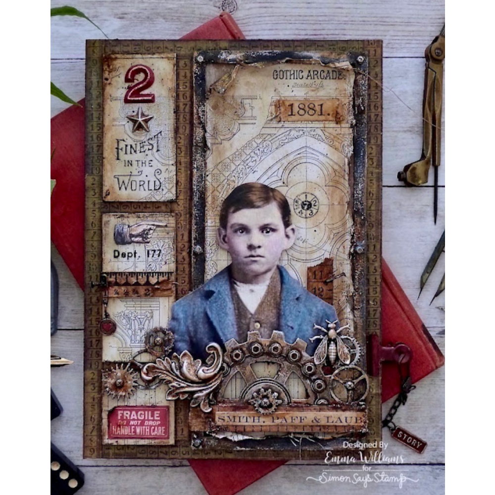 Tim Holtz Idea-ology PAPER DOLLS PORTRAITS th94233 Boy | color-code:ALT02