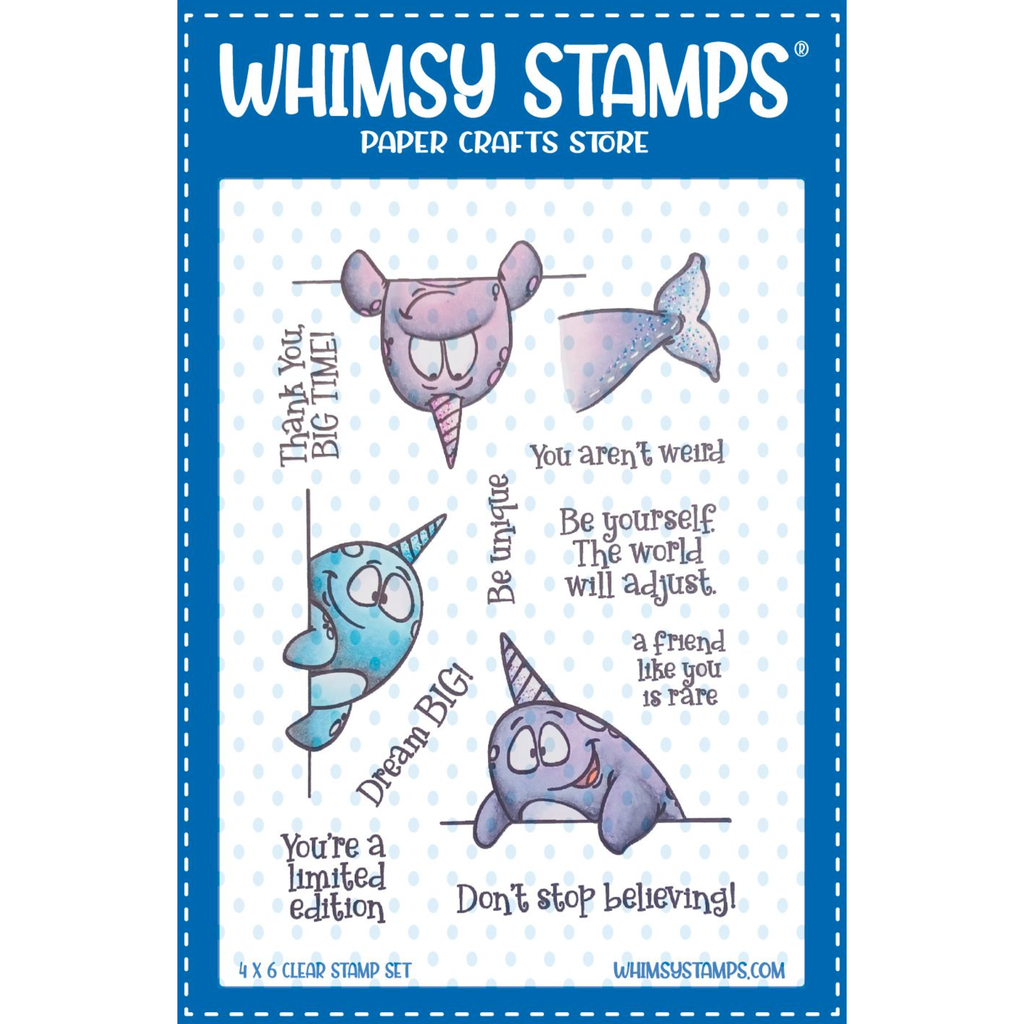 Whimsy Stamps Be Unique Clear Stamps DP1119