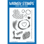 Whimsy Stamps Mixed Media Bits Clear Stamps CWSD318a
