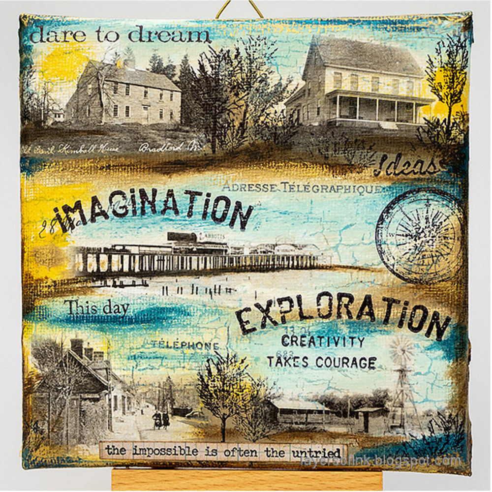 Tim Holtz Idea-ology Photographic Collage Paper th94319 Dare to dream | color-code:ALT01