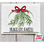 Avery Elle Clear Stamps Peace on Earth ST-23-30 mistletoe branch