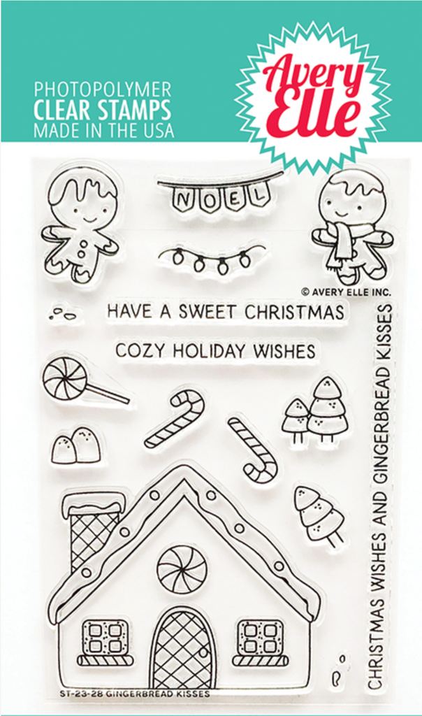 Avery Elle Clear Stamps Gingerbread Kisses ST-23-28