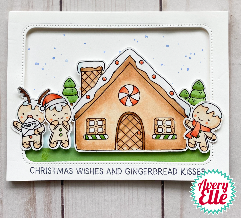 Avery Elle Clear Stamps Gingerbread Kisses ST-23-28 christmas friends