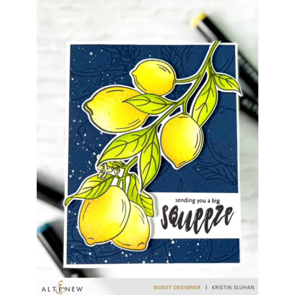Altenew Zesty Life Stamps ALT8001 lemon branch