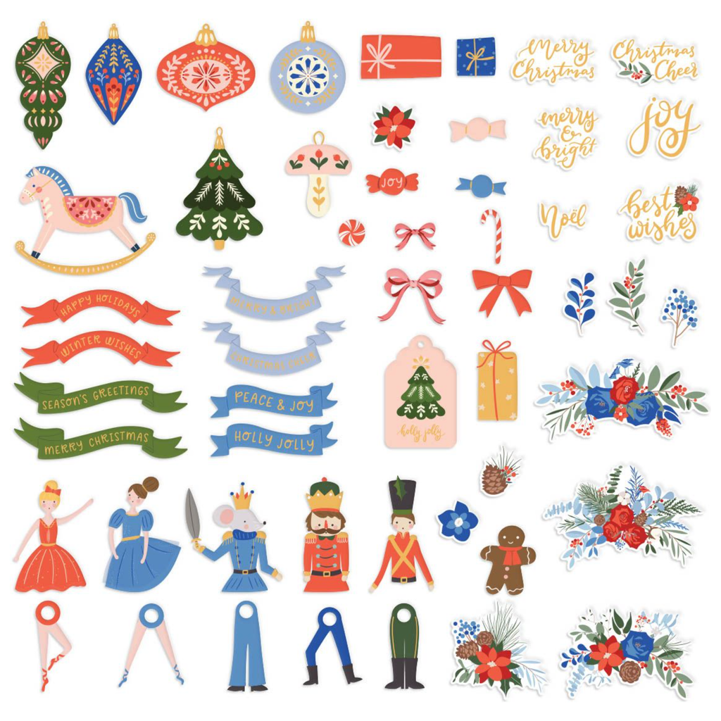 SCS-299 Spellbinders Nutcracker Ballet Printed Die Cuts nutcracker 