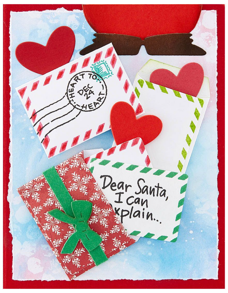 STP-205 Stampendous Holiday Hugs Sentiments Clear Stamps dear santa