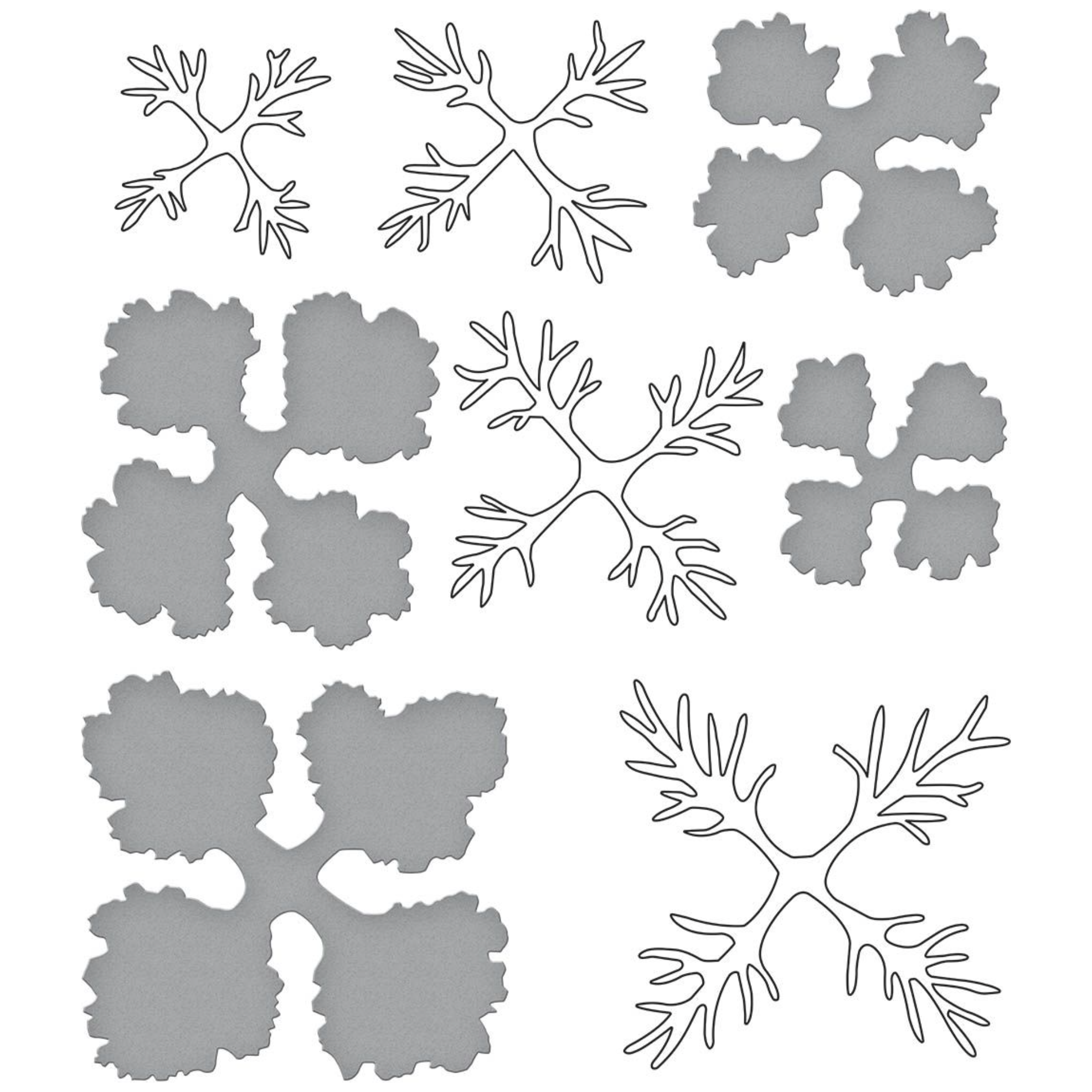 SDS-187 Spellbinders Ornamental Cabbage and Kale Clear Stamp and Die Set