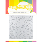 Waffle Flower Tropical Leaves Texture Die 421378