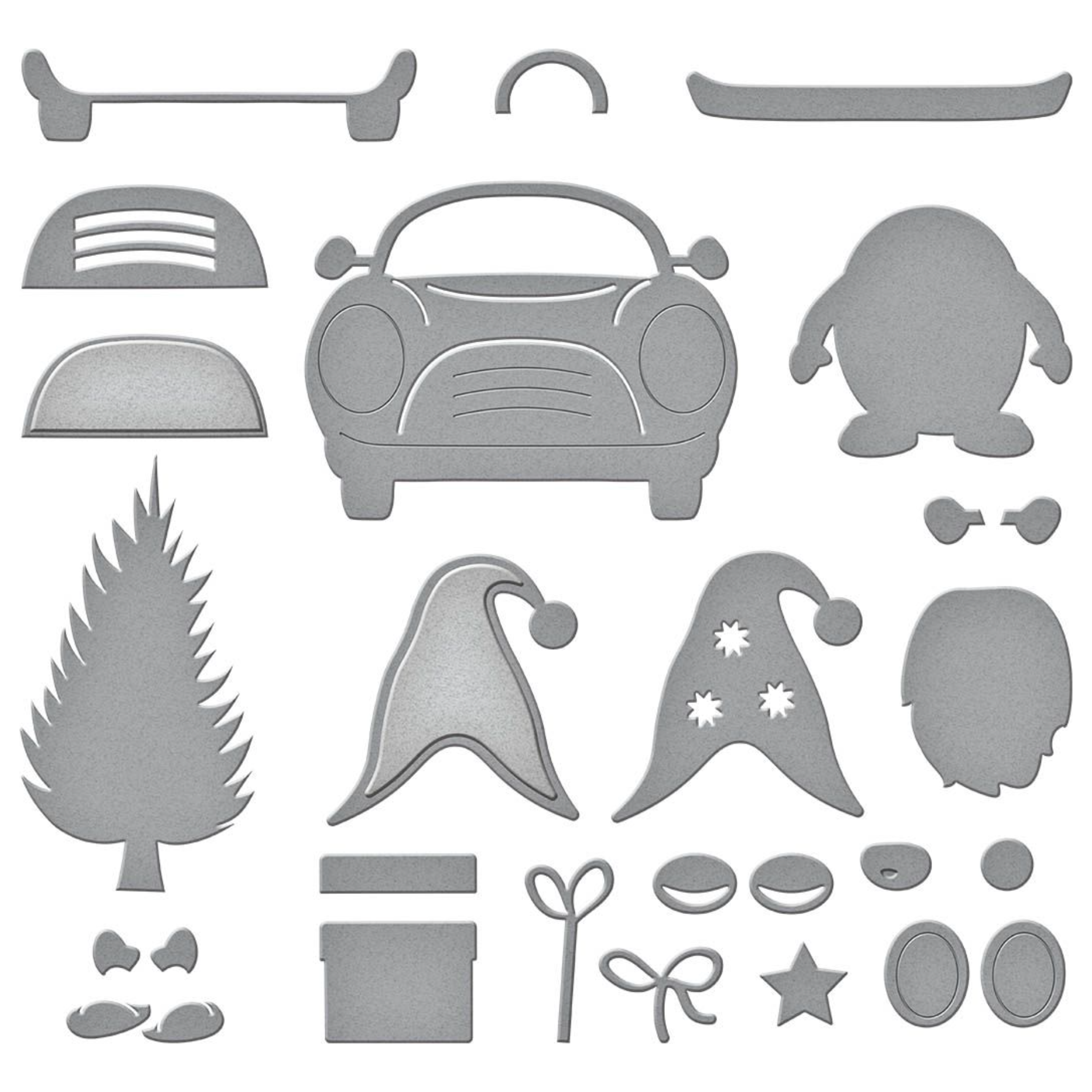 Spellbinders Fustelle In Metallo A Forma Di Gnomo – Set Da 16 Pezzi Per Creazioni Fai Da Te, Collezione Gnome Hugs, Dimensioni Variabili Da 1,7 A 9,1 Cm, Per Biglietti E Decorazioni