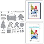 S4-1297 Spellbinders Gnome Drive Holiday Etched Dies