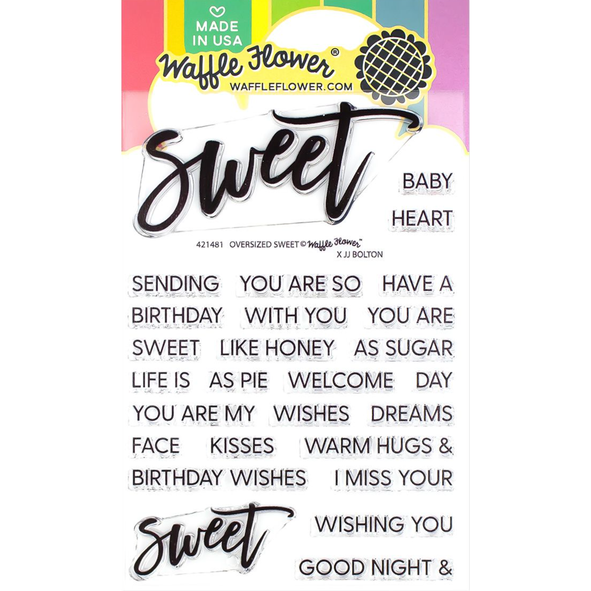 Waffle Flower Splatters Hot Foil Plate 421510