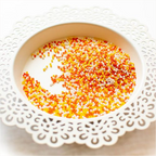 Pretty Pink Posh Candy Corn Glass Shaker Beads card sprinkles
