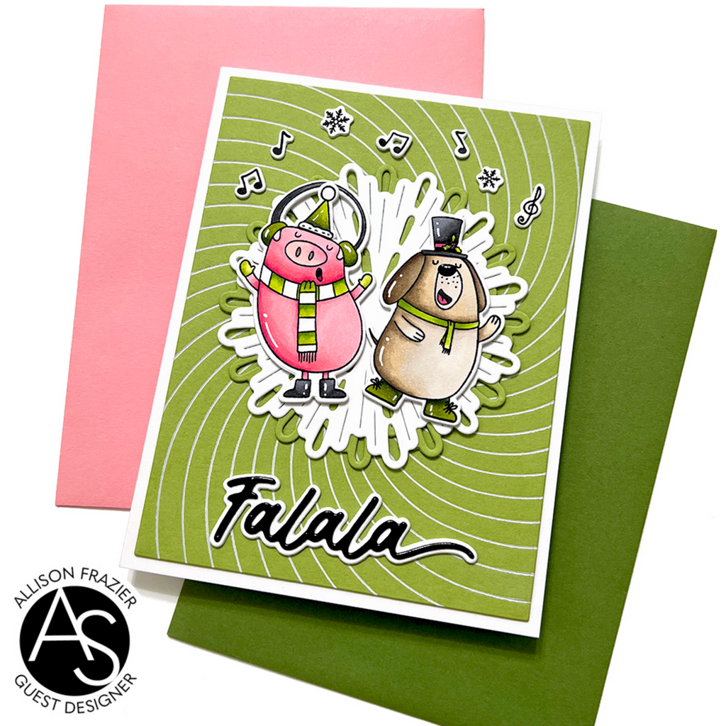 Alex Syberia Designs Falala Friends Die Set asdcd90 Green Swirl