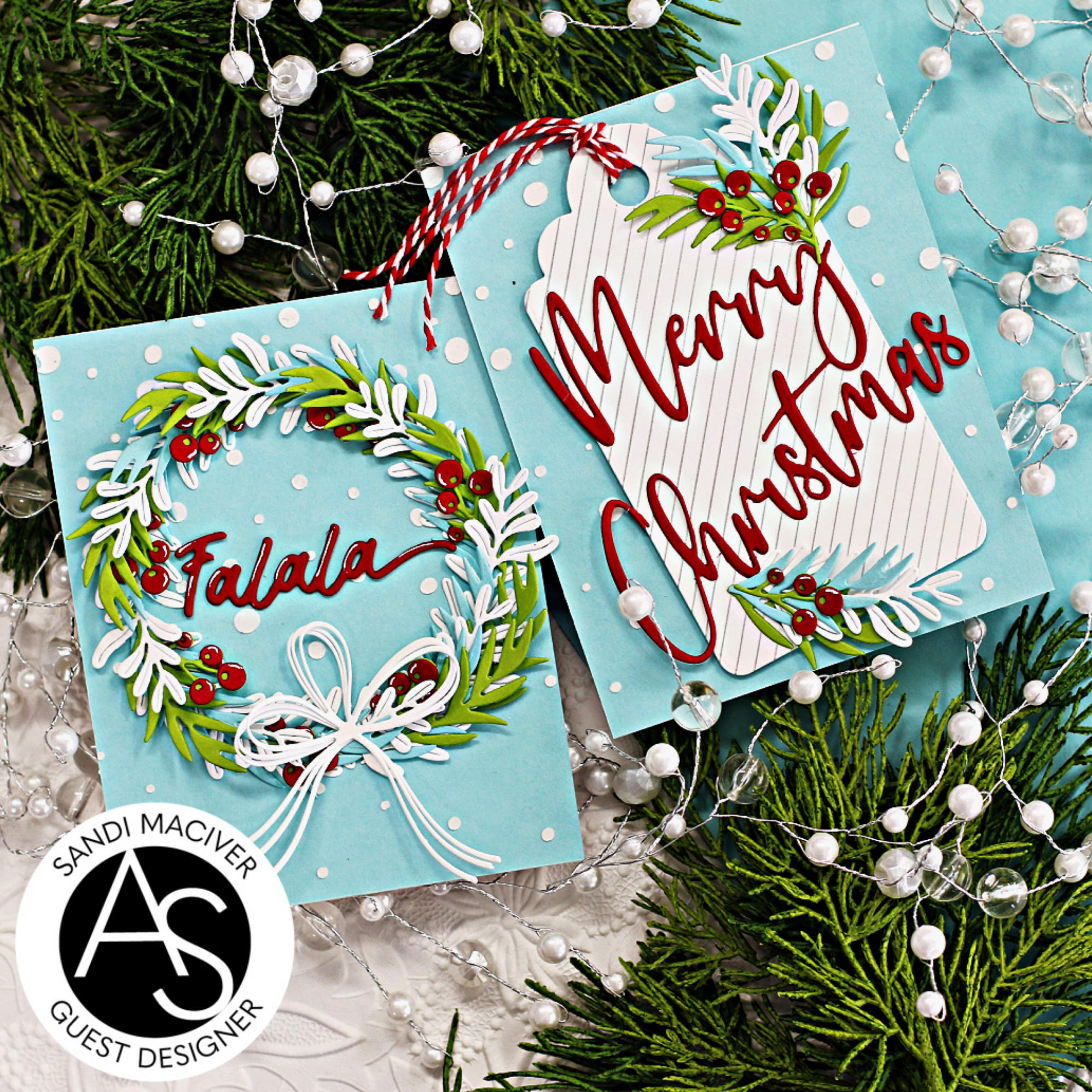 Alex Syberia Designs Falling Snow Stencil asdste98 Christmas Tags
