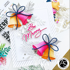 Alex Syberia Designs Be Merry Sentiments Die Set asdd97 Bells