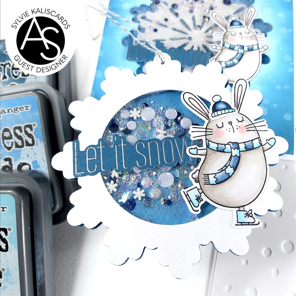 Alex Syberia Designs Christmas Sentiments Clear Stamp Set asdsta96 Bunny