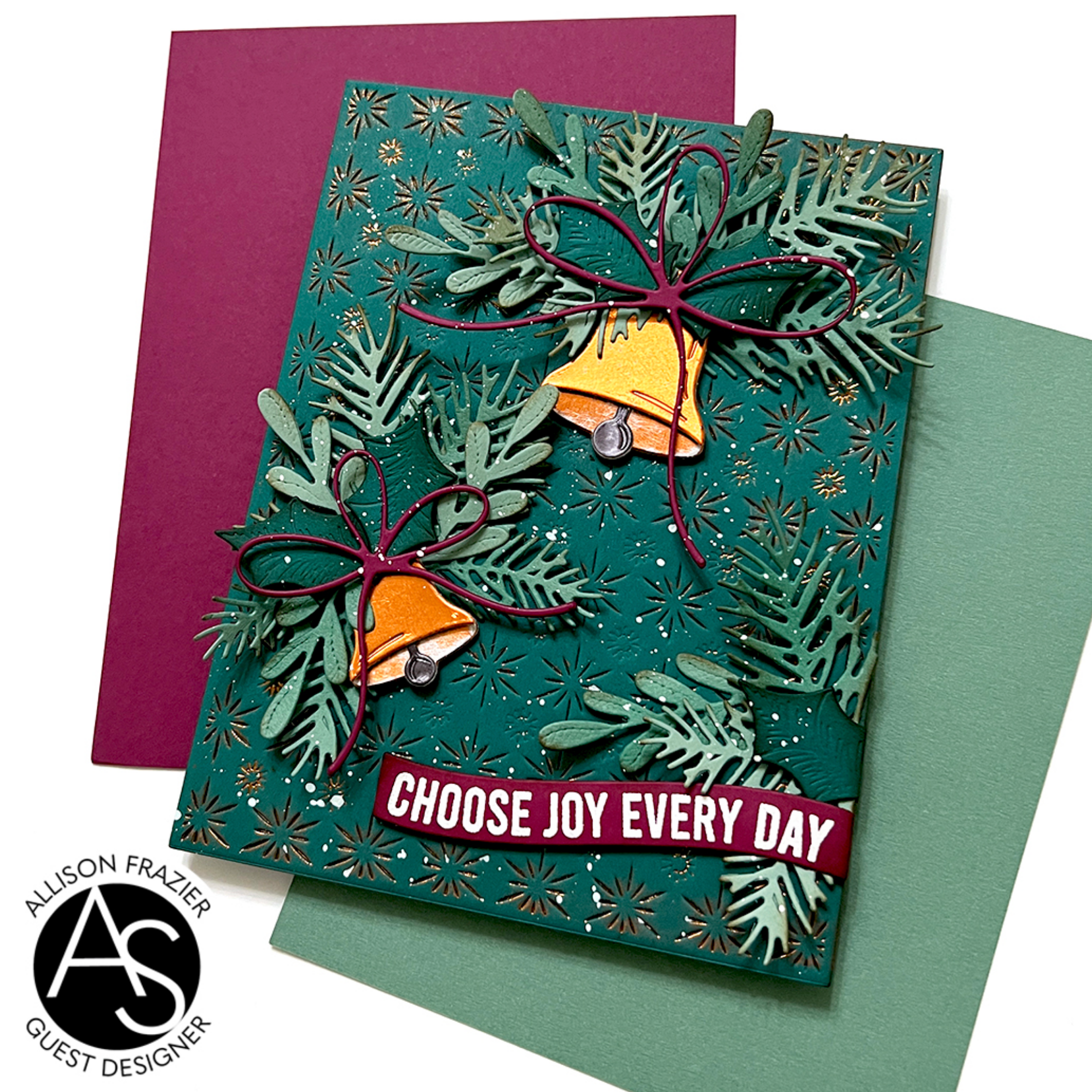 Alex Syberia Designs Festive Poinsettia Die Set asdcd73 Bells