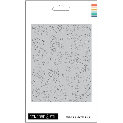 Concord & 9th Stitched Leaves Card Front Die 11861