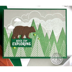 Hero Arts Bold Prints Cling Stamp Mountains and Trees CG923 exploring outside