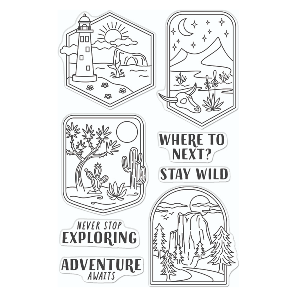 Hero Arts Clear Stamps Where to Next? CM726