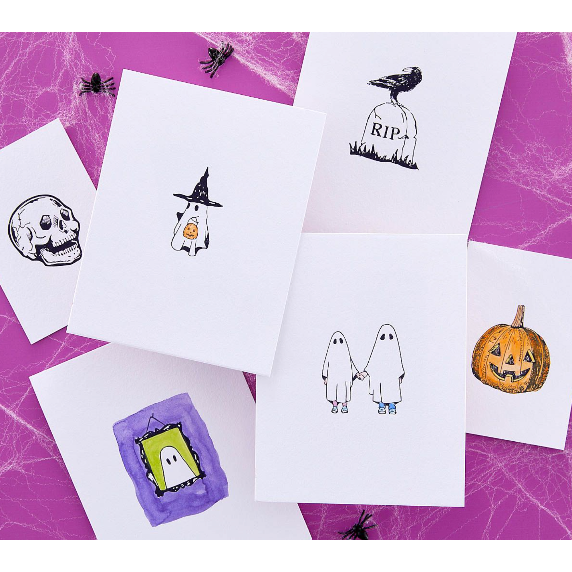 BP-079 Spellbinders Halloween Icons Press Plate and Etched Dies Set ghosts