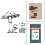 BP-081 Spellbinders Mushroom Duo Press Plate and Die Set detailed product photo