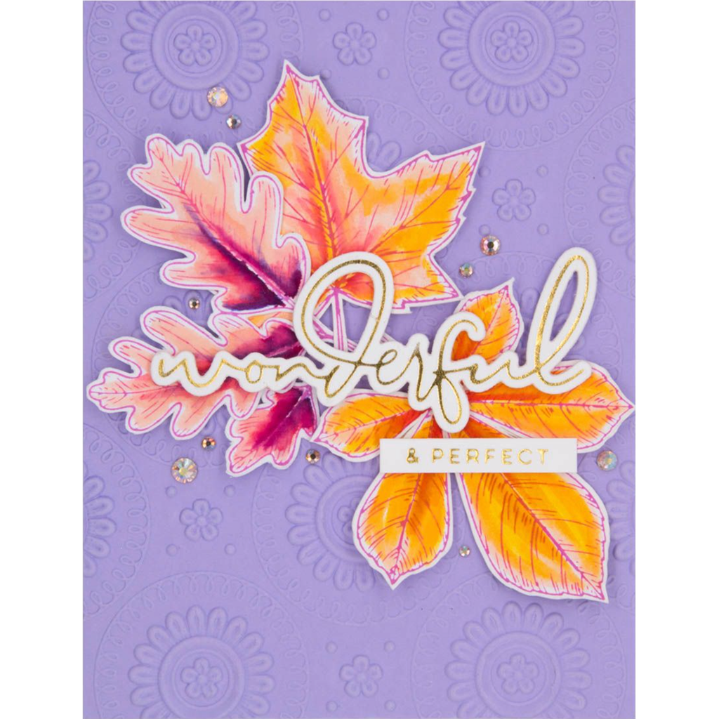 BP-082 Spellbinders Autumn Leaves Press Plate and Die Set wonderful leaves