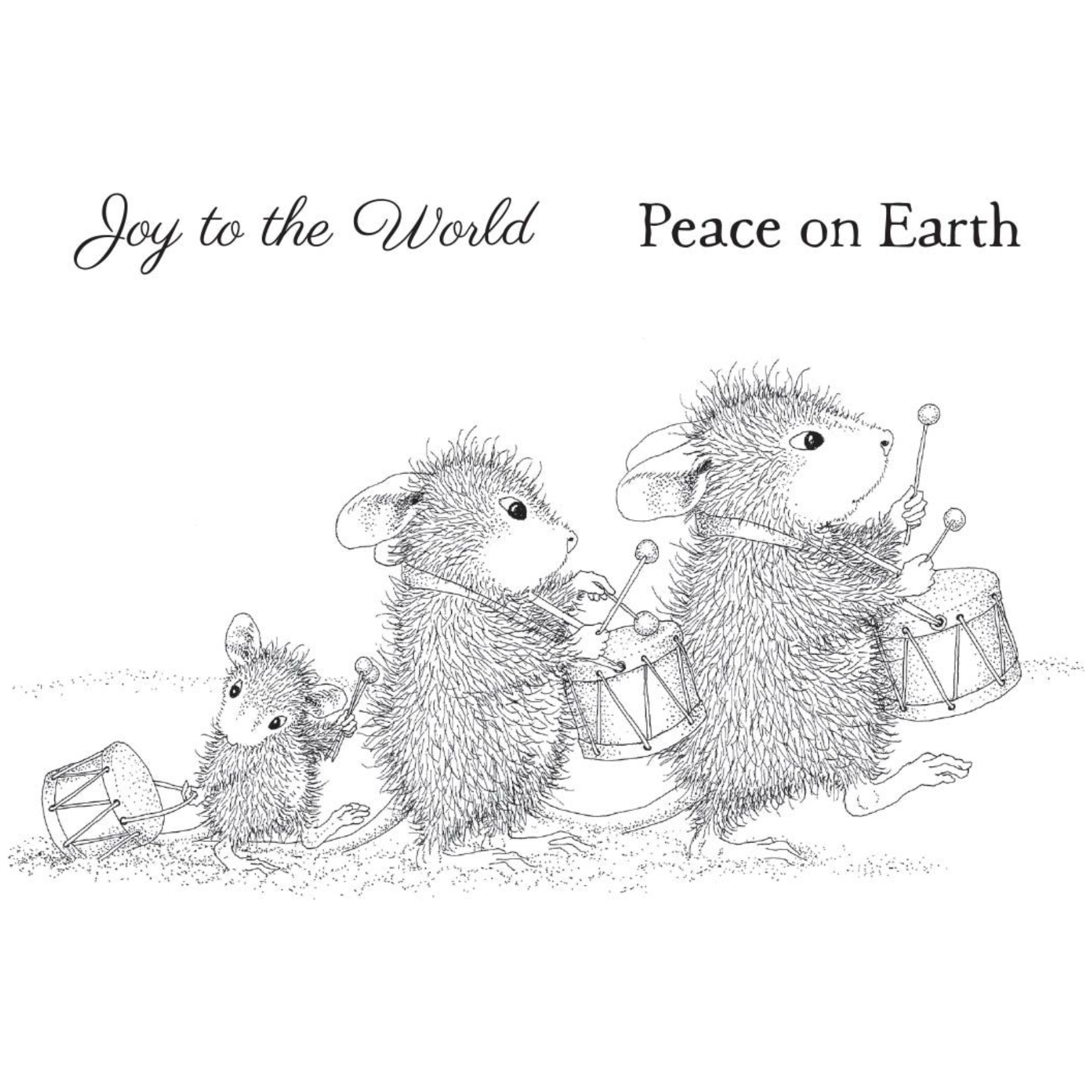 Spellbinders: House Mouse Drummer Mice Cling Stamp Set Spellbinders: House Mouse Drummer Mice Cling Stamp Set