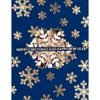 GLP-410 Spellbinders Glimmering Snowflakes Hot Foil Plate and Die Set happy new year