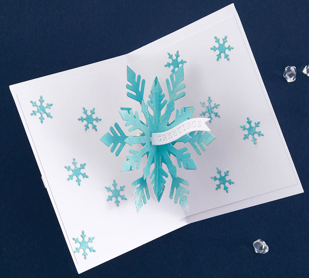 S6-212 Spellbinders Pop-Up Snowflake Etched Dies snowflake pop up