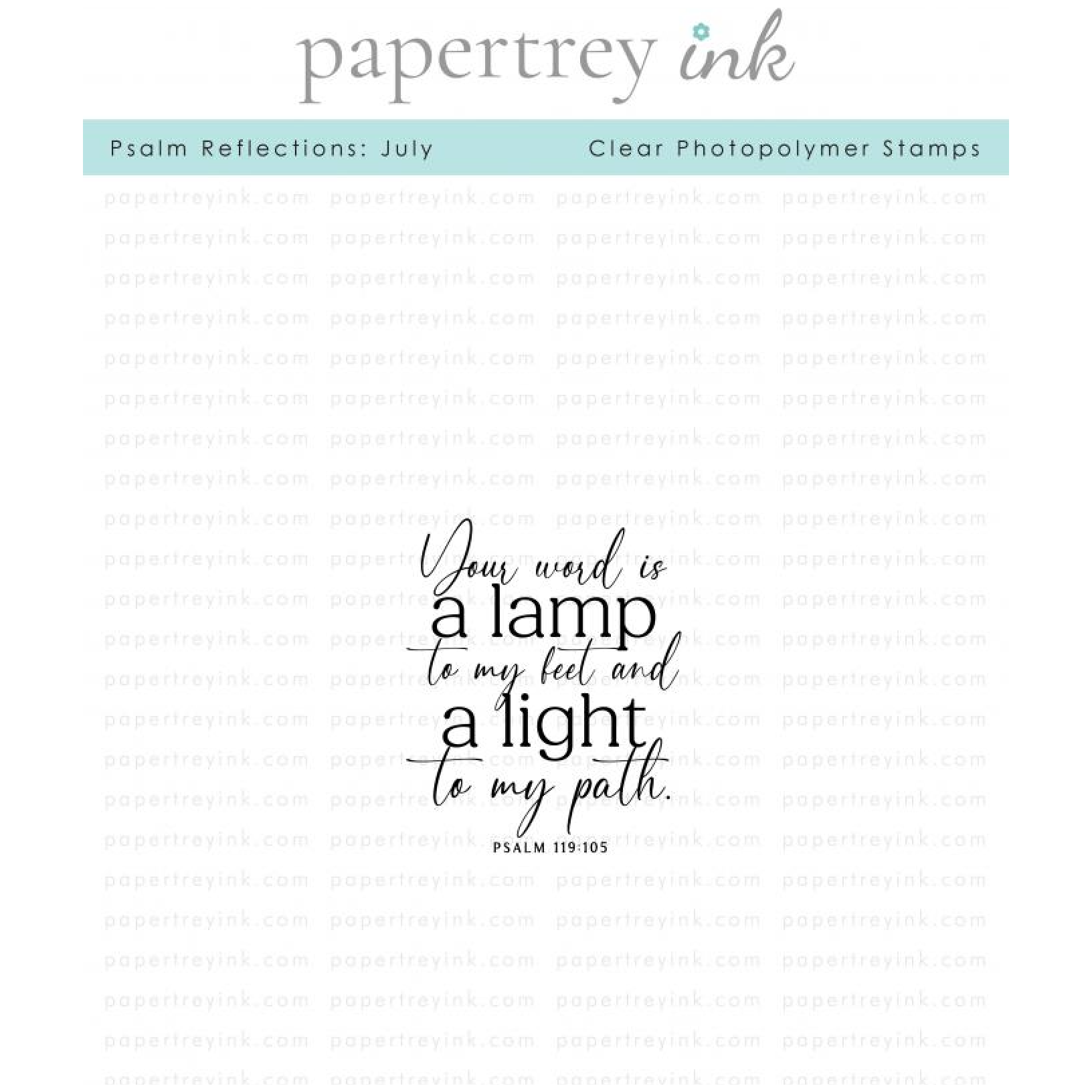 Papertrey Ink Psalm Reflections July Mini Clear Stamp 1525