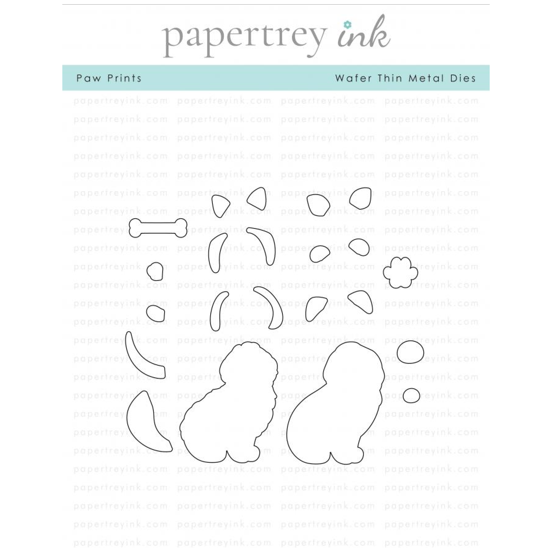 Papertrey Ink Paw Prints Dies PTI-0664