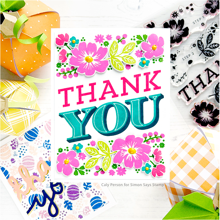 Concord & 9th Blooms for You Clear Stamp Set 11850 Pink | color-code:ALT01