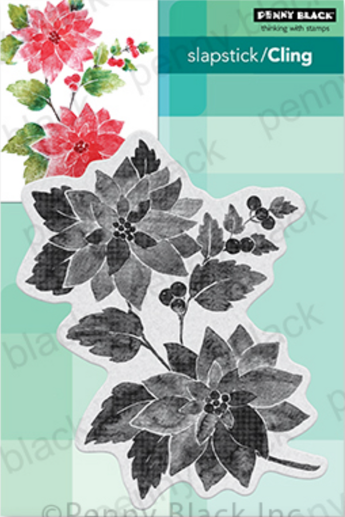 Penny Black Cling Stamp Festive Blooms 40-906