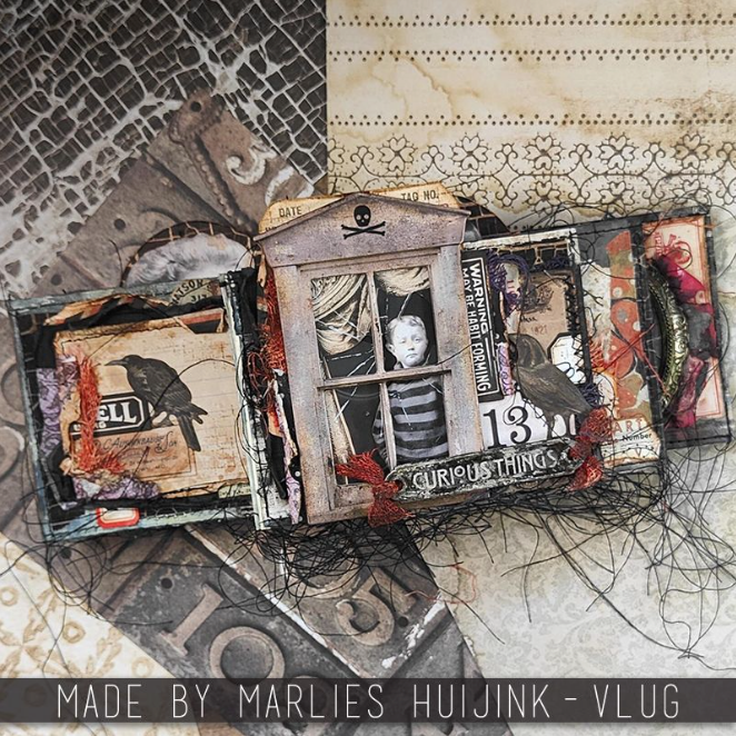 Tim Holtz Idea-ology 2023 Halloween Shattered Windows th94325 marlies