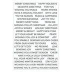 Hero Arts Clear Stamps Christmas Sentiment Strips cm721