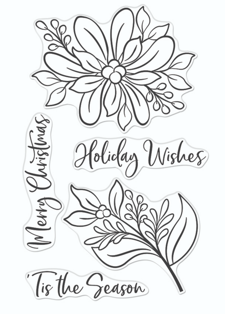 Hero Arts Clear Stamps Merry Foliage cm717