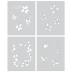 Hero Arts Color Layering Poinsettia Window Stencils SA249