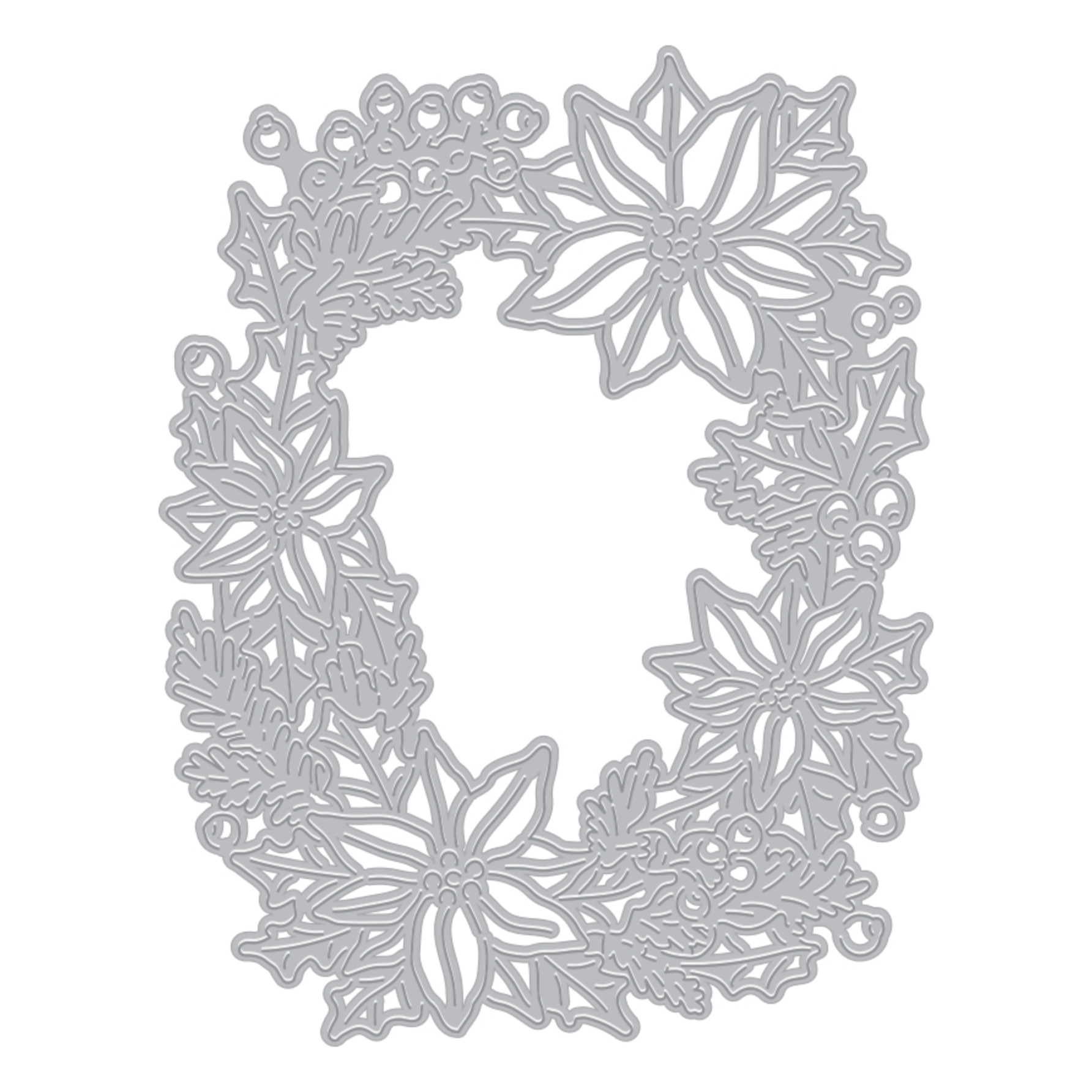 Hero Arts Fancy Cuts Dies Color Layering Poinsettia Window df140