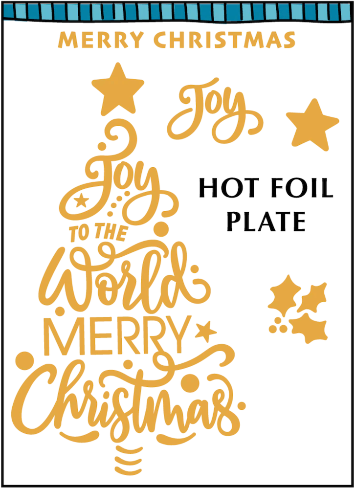 Dare 2B Artzy Joy Christmas Tree Hot Foil Plate d217