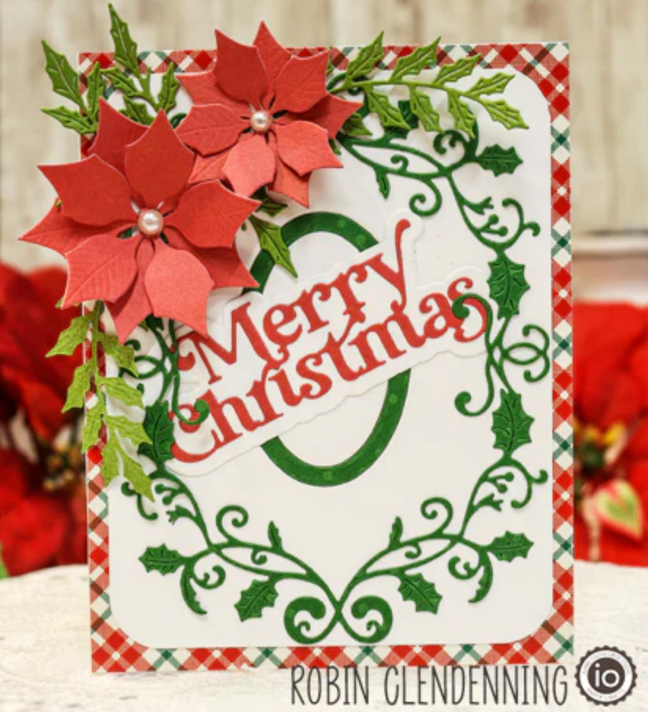 Impression Obsession Christmas Plaids 6x6 inch Paper Pad pp037 merry christmas