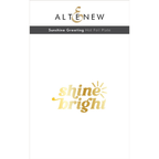Altenew Sunshine Greeting Hot Foil Plate alt8128