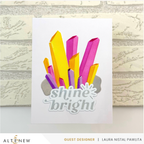 Altenew Sunshine Greeting Hot Foil Plate alt8128 shine bright