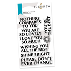 Altenew Uplifting Sentiments Clear Stamps alt8121