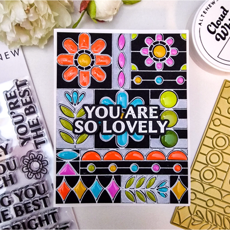 Altenew Flower Shine Enamel Elements alt8120 you are lovely