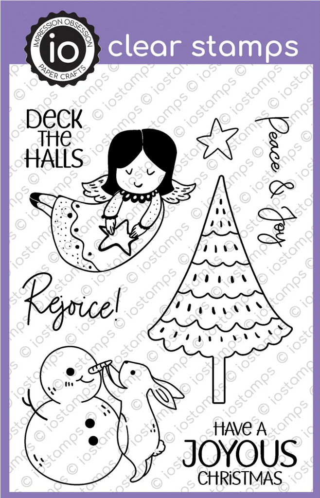Impression Obsession Clear Stamps Joyous Christmas mc1274