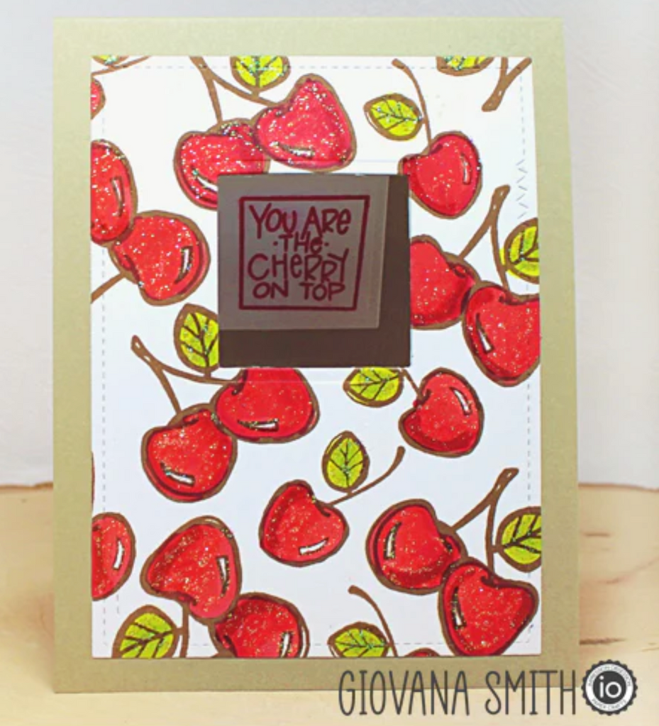 Impression Obsession Clear Stamps Cherry on Top cl1235 cherries