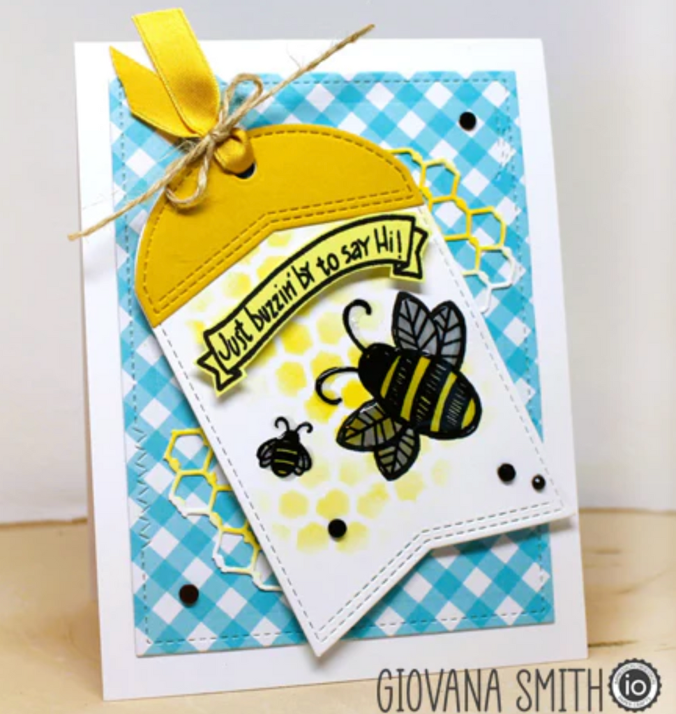 Impression Obsession Clear Stamps Just Beecause cl1239 buzzin by