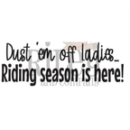 Riley And Company Funny Bones Riding Season Cling Rubber Stamp rwd-1183